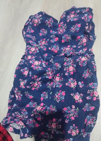 Çiçek Desenli Kız Çocuk Fırfırlı V Yaka Yelek - Görsel 4