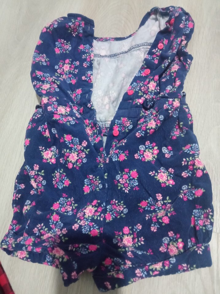 Çiçek Desenli Kız Çocuk Fırfırlı V Yaka Yelek - Görsel 2