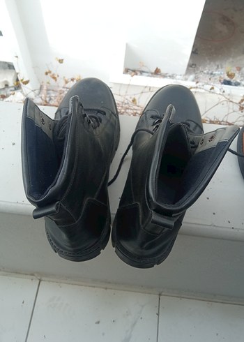 Siyah Rugan Stiletto Topuklu Gotik Bot - Görsel 2