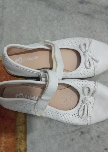 Kız Çocuk Beyaz Tokalı Babet Ayakkabı - Görsel 5