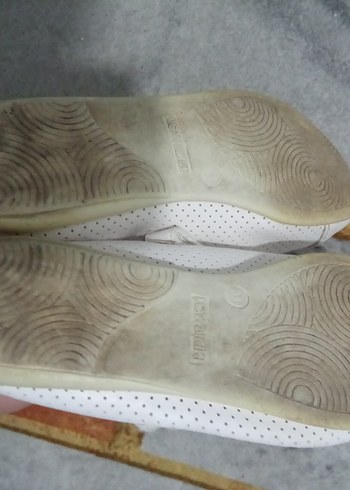 Kız Çocuk Beyaz Tokalı Babet Ayakkabı - Görsel 8