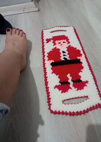 Renkli Noel Baba Desenli Banyo Süngeri - Görsel 6