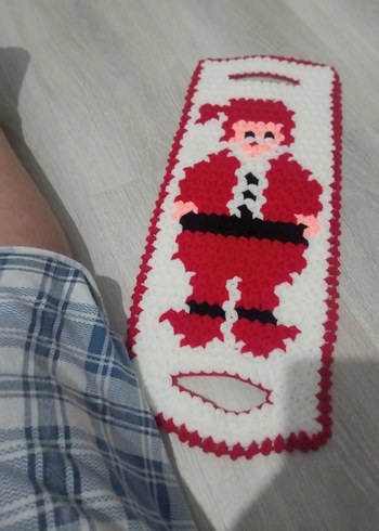 Renkli Noel Baba Desenli Banyo Süngeri - Görsel 2