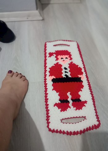 Renkli Noel Baba Desenli Banyo Süngeri - Görsel 5