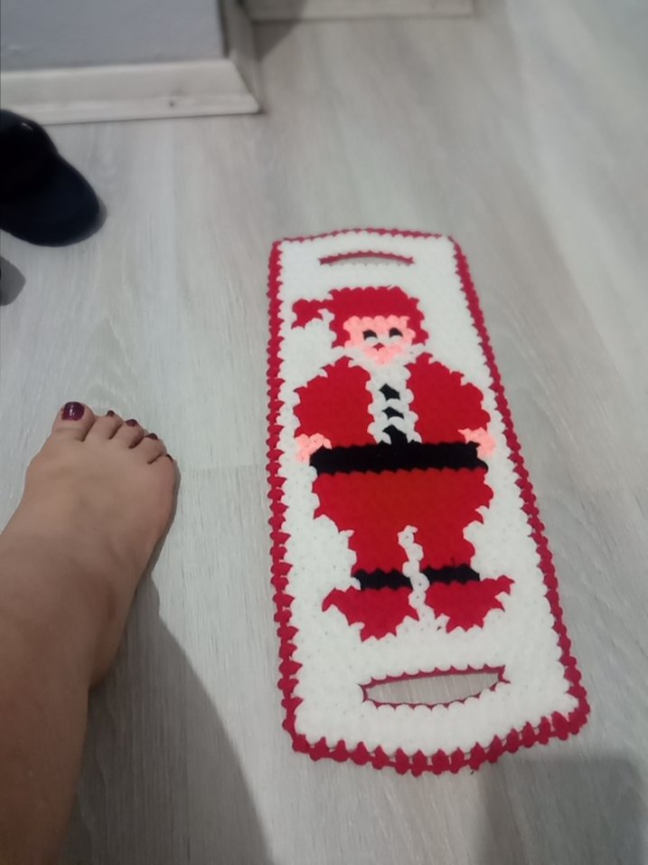 Renkli Noel Baba Desenli Banyo Süngeri - Görsel 5