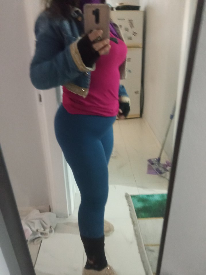 Pembe Yüksek Yaka Uzun Kollu Tişört - Görsel 3