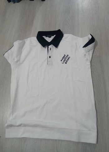 Erkek Beyaz Siyah Yakalı Polo Tişört - Görsel 5