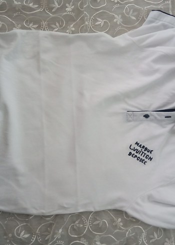 Erkek Beyaz Düğmeli Polo Tişört - Görsel 6