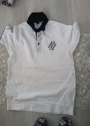 Erkek Beyaz Düğmeli Polo Tişört - Görsel 5