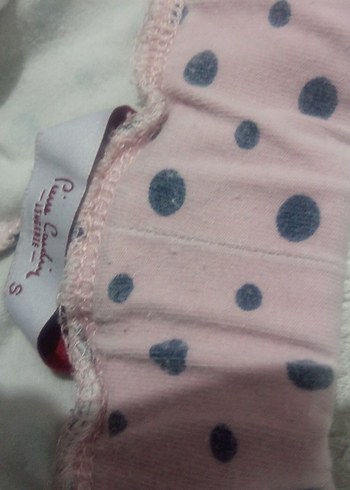 Pembe Puantiyeli Kız Tayt - Görsel 6