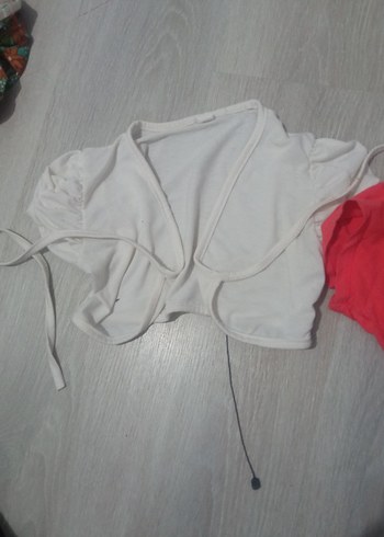 Kız Çocuk Pembe Kolsuz Bolero - Görsel 6