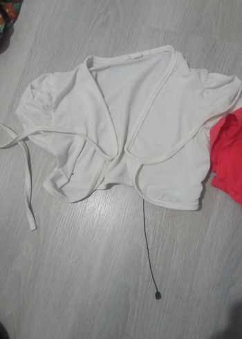 Kız Çocuk Pembe Kolsuz Bolero - Görsel 8