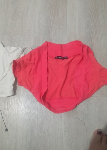 Kız Çocuk Pembe Kolsuz Bolero - Görsel 3