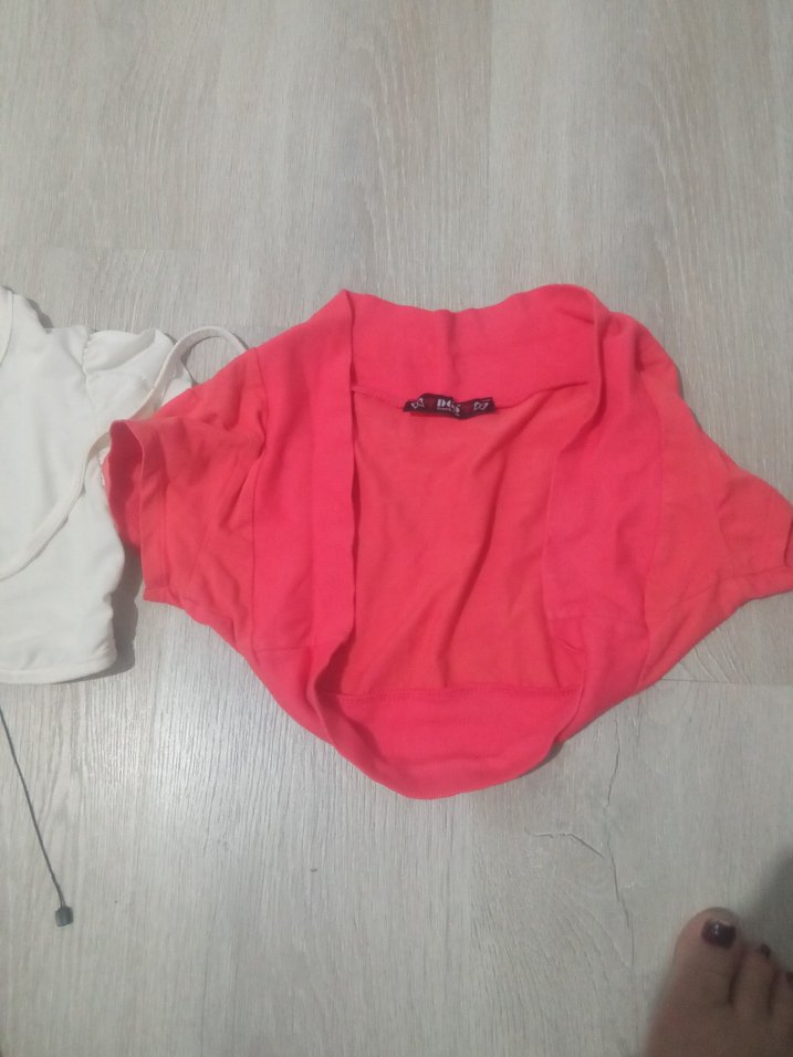 Kız Çocuk Pembe Kolsuz Bolero - Görsel 3