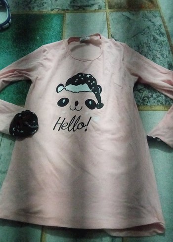 Kız Çocuk Pembe Uzun Kollu Tişört - Görsel 9