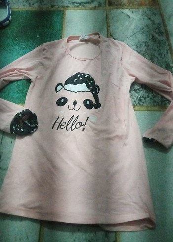 Kız Çocuk Pembe Uzun Kollu Tişört - Görsel 5