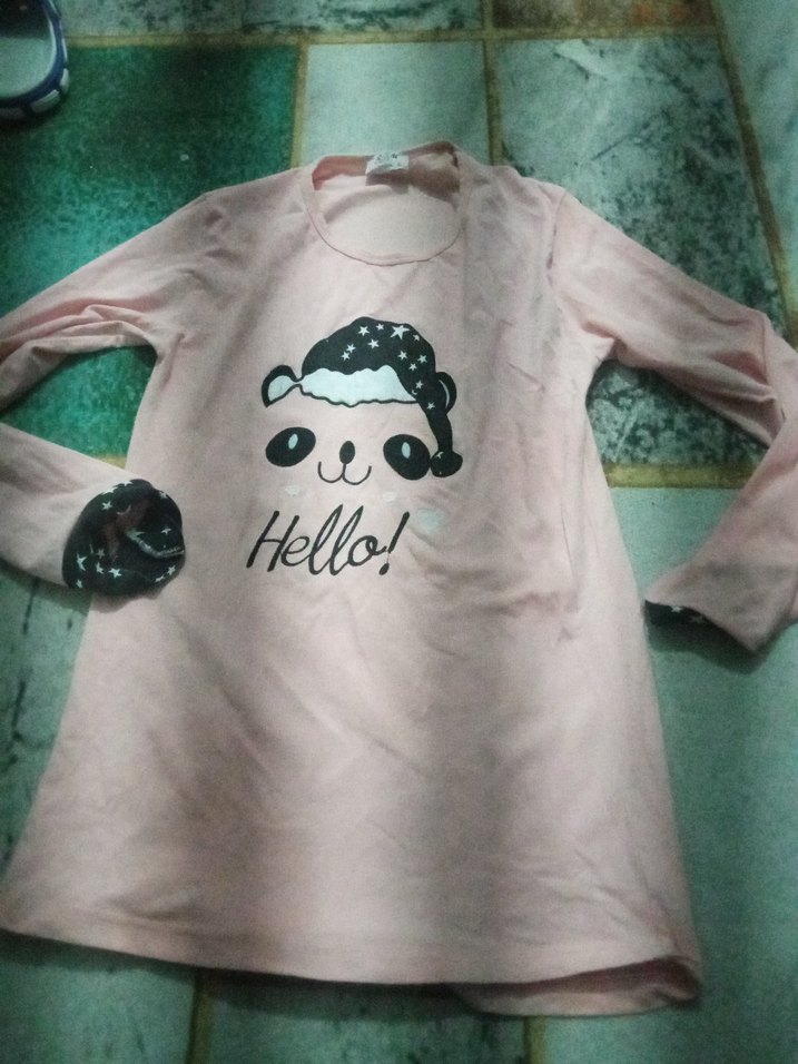 Kız Çocuk Pembe Uzun Kollu Tişört - Görsel 5