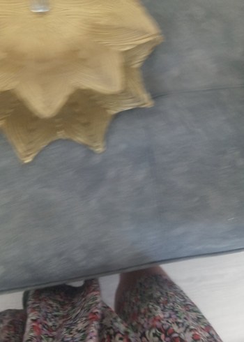 Beden Renk Parlak Bej 2 Katlı Çiçek Desenli Servis Tabağı