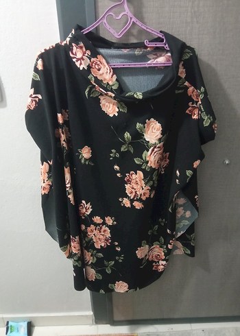 Bohem Pembe Desenli Midi Hamile Eteği - Görsel 3