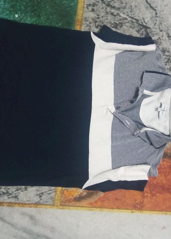 Gri Renkli Düğmeli Kolsuz Polo Tişört - Görsel 3