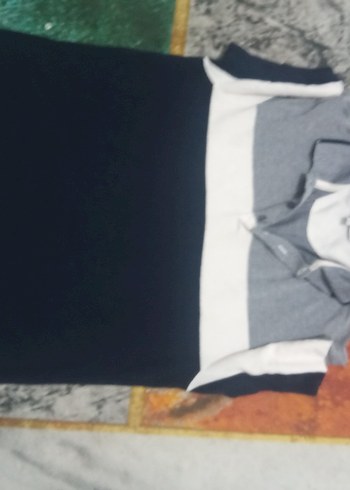 Gri Renkli Düğmeli Kolsuz Polo Tişört - Görsel 6