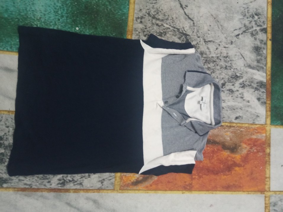 Gri Renkli Düğmeli Kolsuz Polo Tişört - Görsel 5