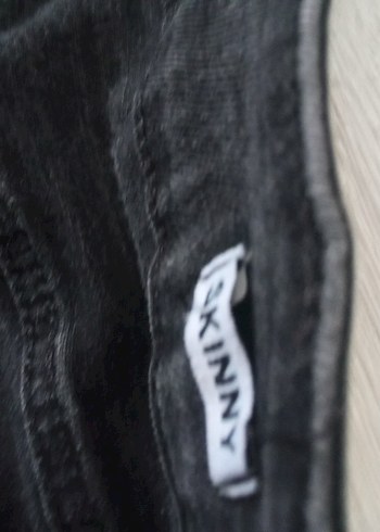 Düğmeli Siyah Erkek Denim Jean - Görsel 3