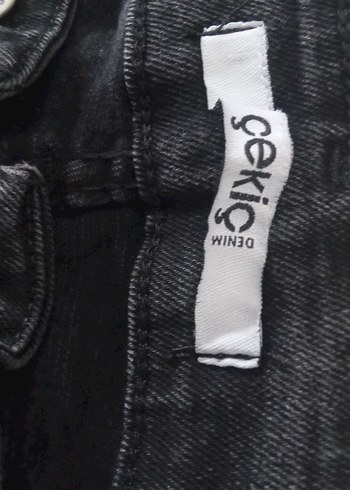 Düğmeli Siyah Erkek Denim Jean - Görsel 4