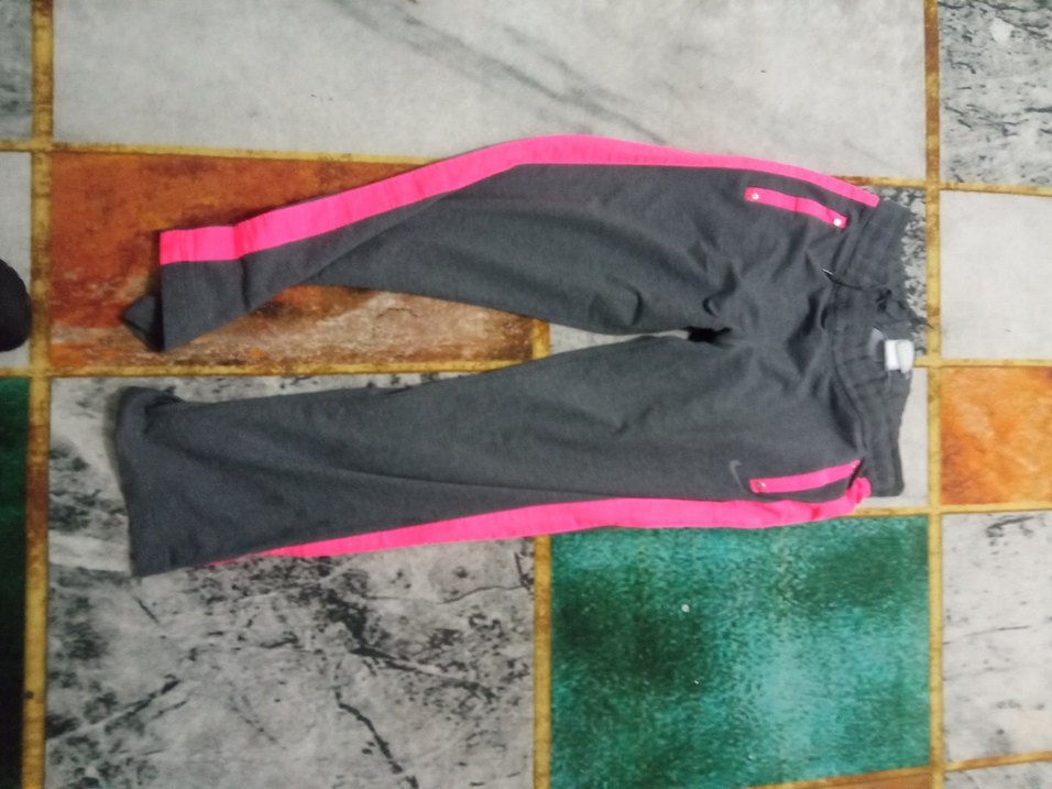 Kız Çocuk Gri Fermuarlı Sweatpant - Görsel 5