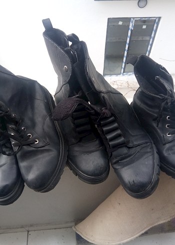 Kahverengi Bağcıklı Erkek Biker Bot - Görsel 3