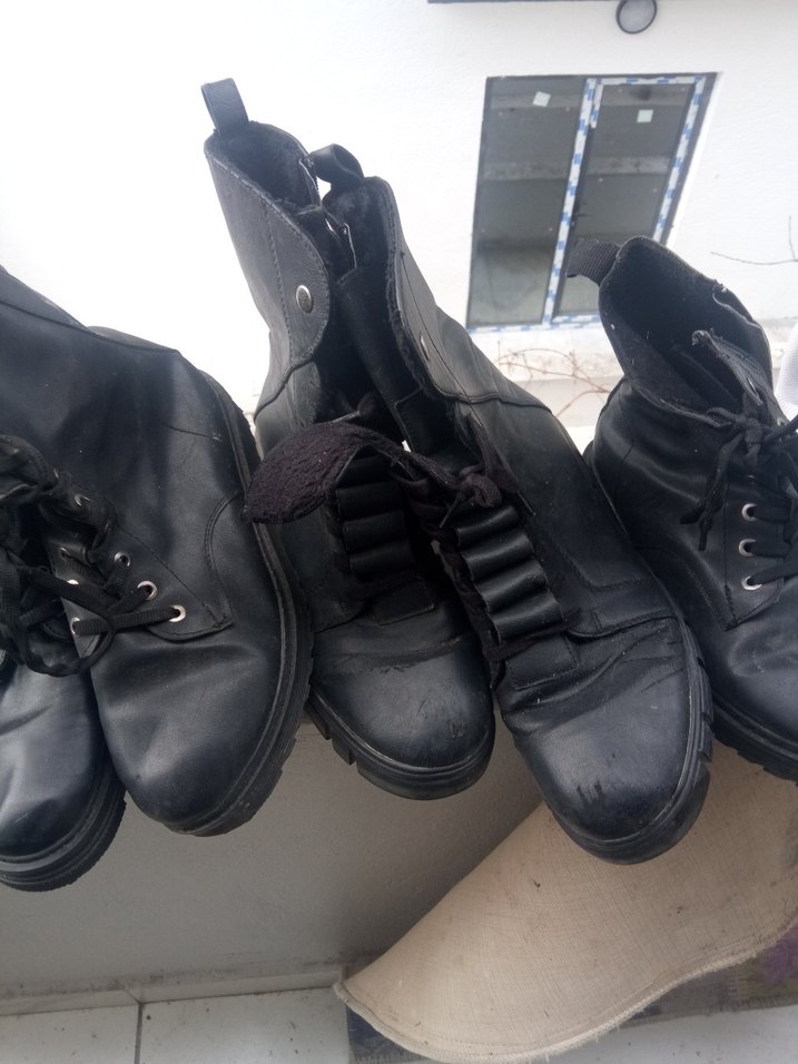 Kahverengi Bağcıklı Erkek Biker Bot - Görsel 3