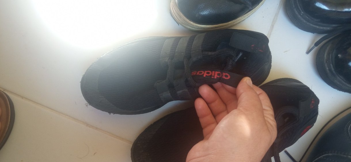 Siyah Erkek Spor Ayakkabı Bağcığı - Görsel 2