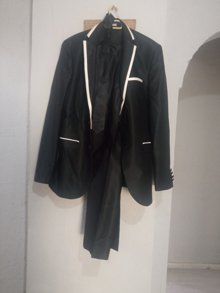 Drapeli Siyah Uzun Tuxedo Ceket  damatlık - Görsel 4