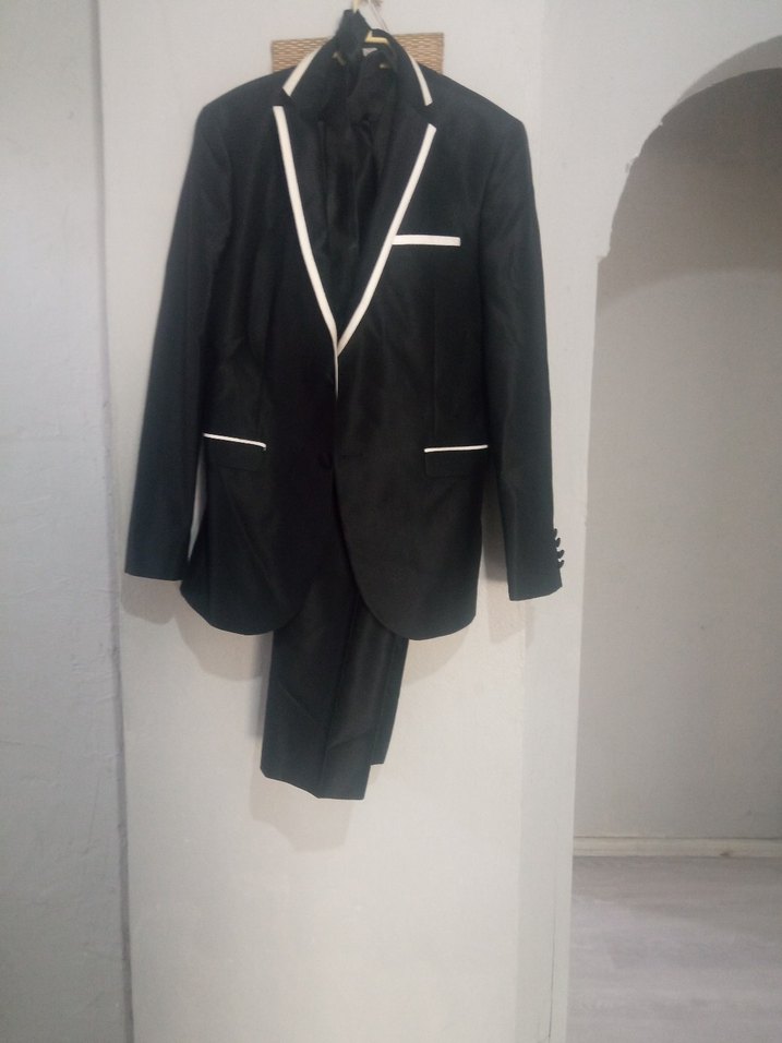 Drapeli Siyah Uzun Tuxedo Ceket  damatlık - Görsel 3