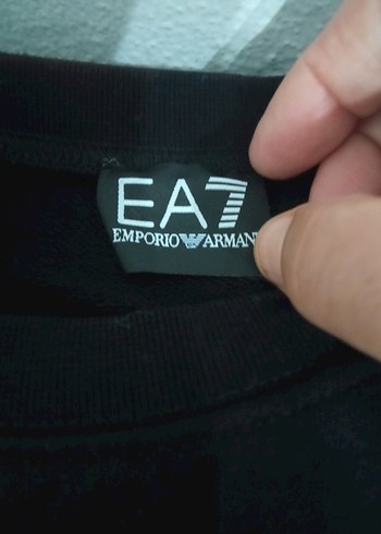 xl Beden Emporio Armani Siyah Baskılı Sweatshirt