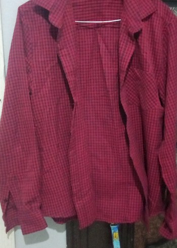 xl Beden Bordo Pilili Kadın Keten Gömlek