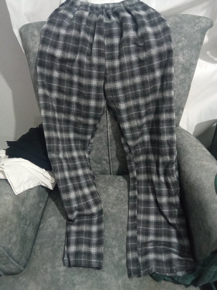 Erkek Ekose Desenli Rahat Pijama Altı iki tane - Görsel 2