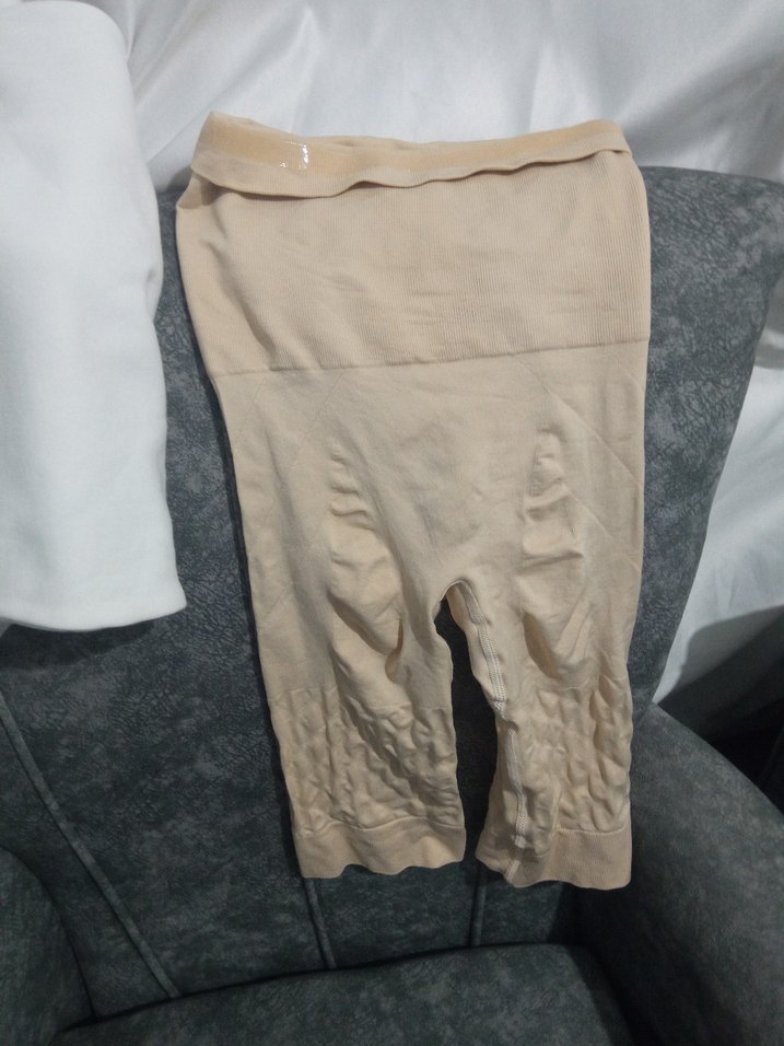 Bej Keten Drapeli Hamile Pantolonu - Görsel 3