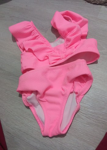 Kız Çocuk Pembe Askılı Bikini