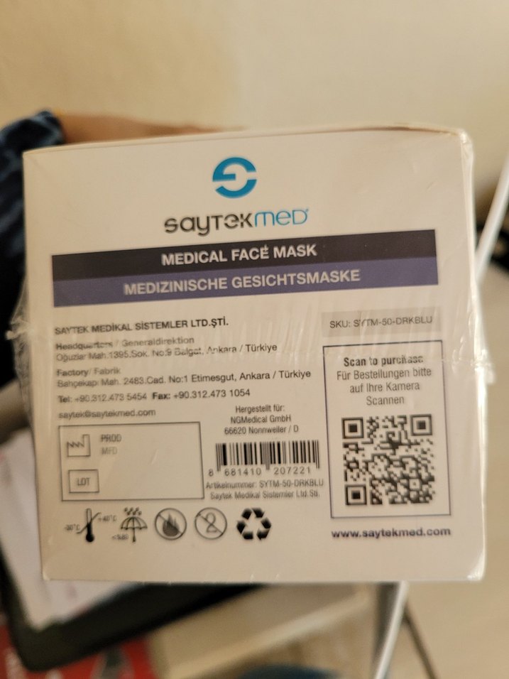 3 Katmanlı Meltblown Maske 50 Adet - Görsel 3