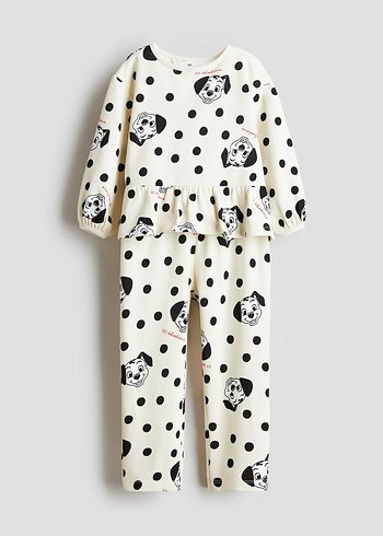 Puantiye Desenli Hamile ve Emzirme Pijama Takımı