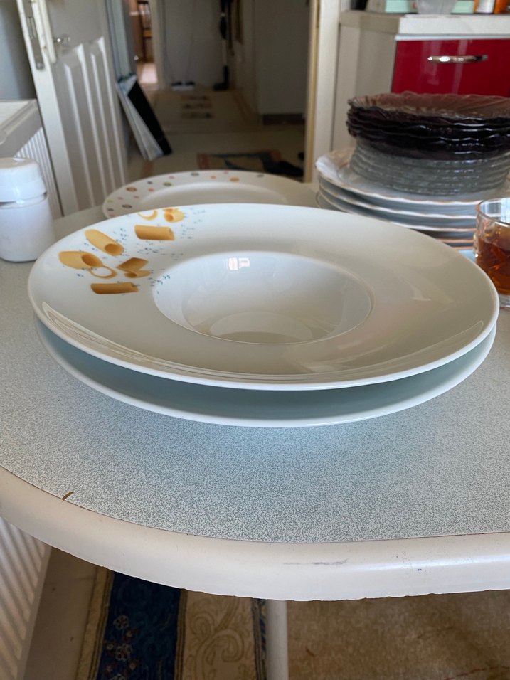 Beyaz Derin Makarna Tabağı - Görsel 4