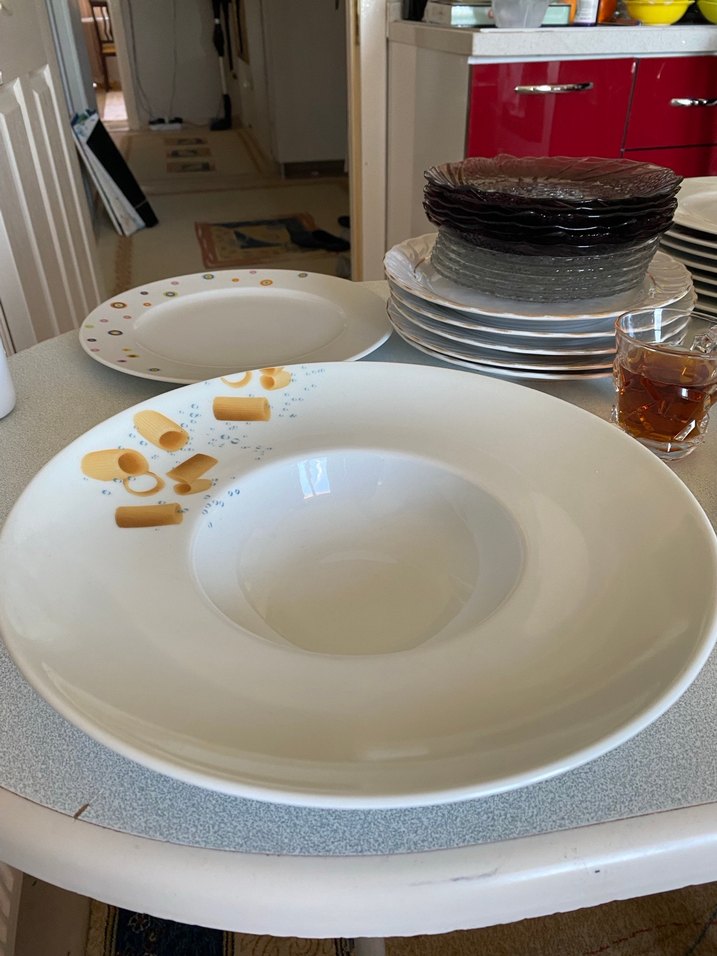 Beyaz Derin Makarna Tabağı - Görsel 2