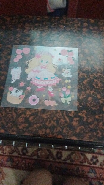 diğer Beden çeşitli Renk 5 adet şeffaf kawayili sticker