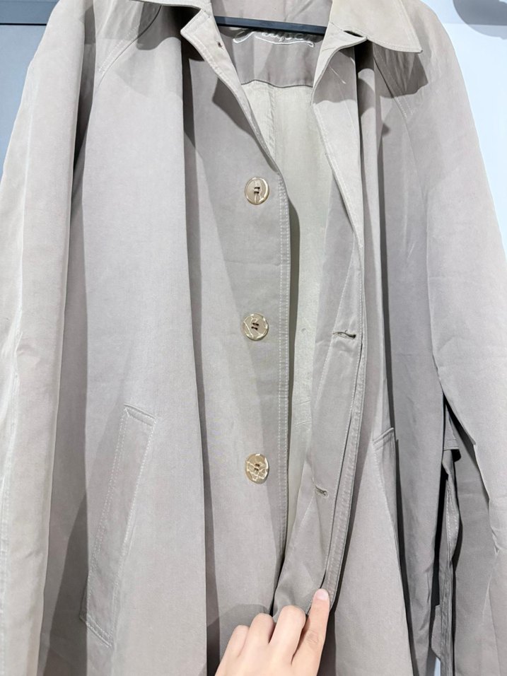 Bej Uzun Kemerli erkek Trençkot - Görsel 5