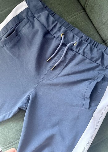 Mavi Pamuklu Erkek Eşofman Altı - Görsel 2