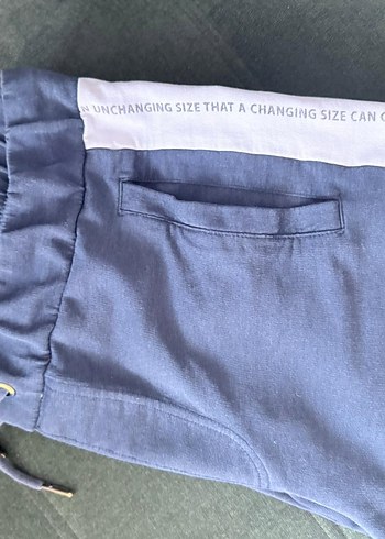 Mavi Pamuklu Erkek Eşofman Altı - Görsel 3