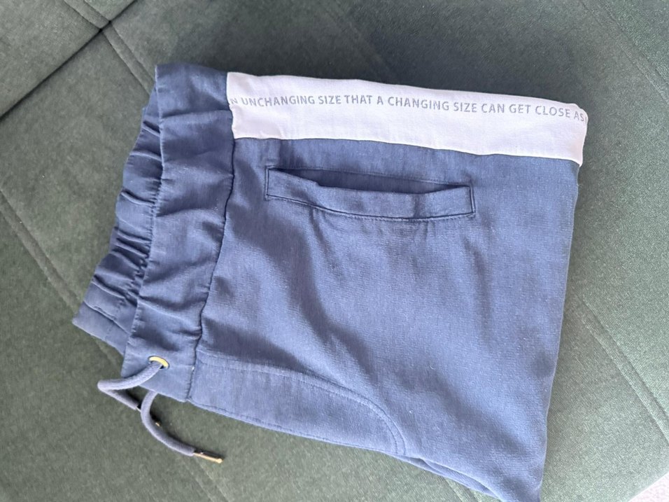 Mavi Pamuklu Erkek Eşofman Altı - Görsel 3