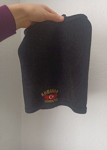 Siyah Nakışlı Erkek Polar Boyunluk - Görsel 3