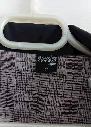 Gri Midi Boy Düğmeli Ceketi - Görsel 3